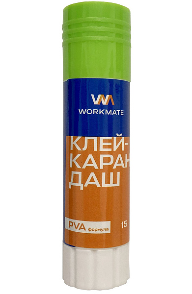 Клей-карандаш  15 г ПВА, WORKMATE