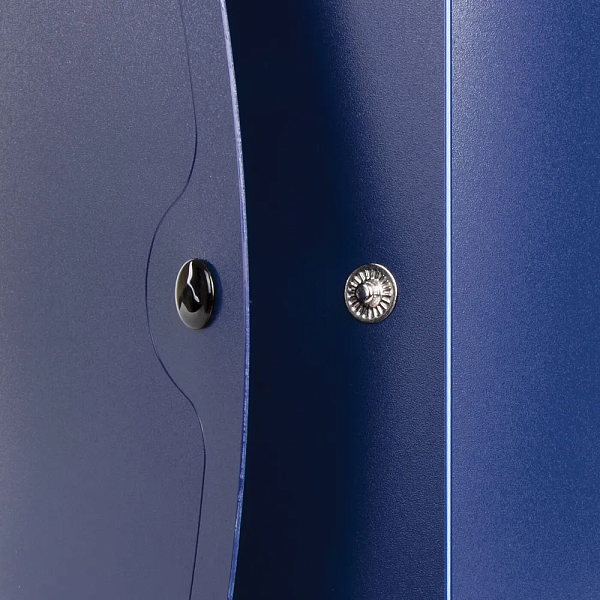 Короб архивный 100 мм, пластик,на кнопке, до 900 листов, синий, 0,9 мм