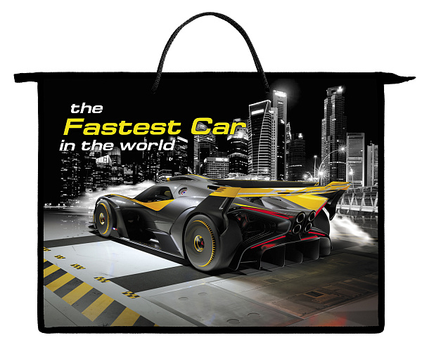 Папка для чертежей и рисунков А3 Hatber "Скорость" с ручками на молнии 