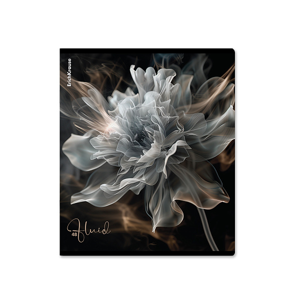 Тетрадь 48 л. кл. "Fluid", ламинация soft-touch+выборочный УФ-л ErichKrause 