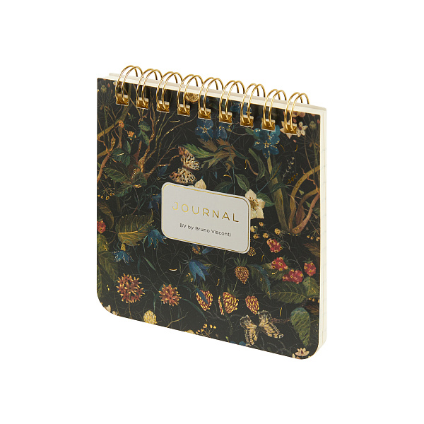 Блокнот 90*90 60 л. на гребне "POCKET JOURNAL" "ЛЕСНЫЕ ЯГОДЫ" тв.переплет