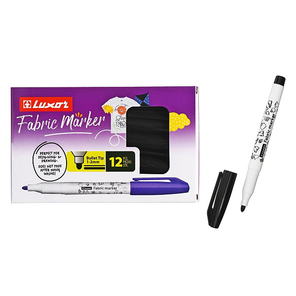 Маркер для ткани черный 1 мм