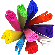 Бумага гофрированная (креповая) "Attomex" 20 г/м², 50x250 см в рулоне, ассорти в упаковке по 10 шт