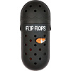 Пенал "deVENTE. Flip Flops" 20x8x4 см, фигурный, EVA, с крышкой и ручкой, с отверстиями для значков, черный