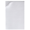 Блокнот А4 80 листов в клетку на спирали "Графика" 60-65г/кв.м жесткая подложка Обл. мел.картон УФ-лак
