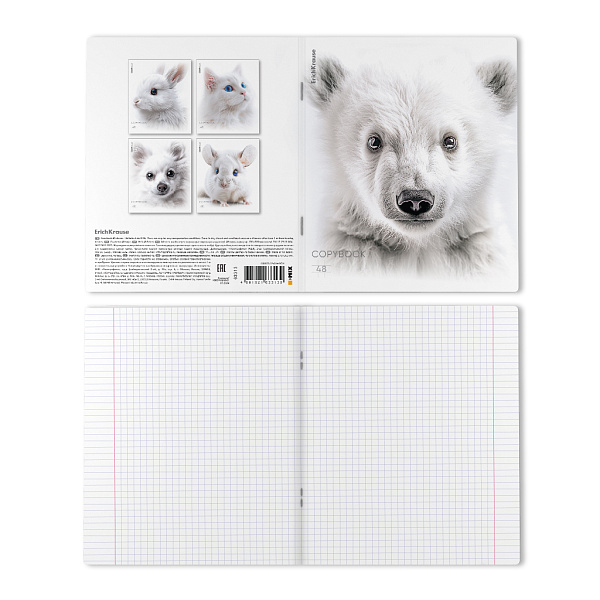 Тетрадь 48 л. кл. "Whiteout", ламинация soft-touch+выборочный УФ-лак ErichKrause _MIX-PACK