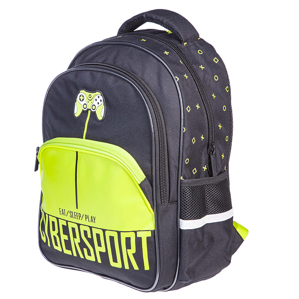 Рюкзак Hatber EASY -CYBER SPORT- 41Х29Х16 СМ полиэстер нагрудная стяжка светоотраж. 3 отделения 3 кармана