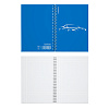 Тетрадь 80 листов в клетку пластиковая обложка на спирали ErichKrause Mirage, синий, A5, 