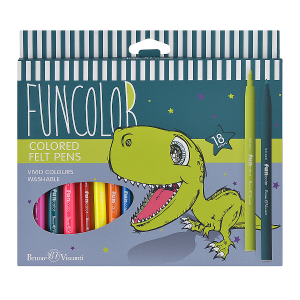 Фломастеры 18 цв. "FUNCOLOR"