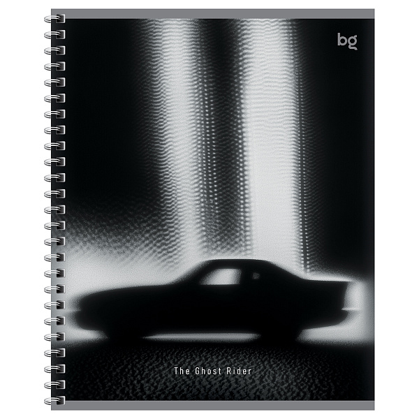 Тетрадь А5 96 листов в клетку на гребне, BG "Призрачный гонщик", обложка мелованный картон, матовая ламинация, 60 г/м2