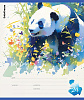 Тетрадь 24 листа в линию "Flower Panda" ErichKrause (в плёнке по 10 шт.)_MIX-PACK