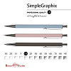 КАРАНДАШ МЕХАНИЧЕСКИЙ МЕТАЛЛИЧЕСКИЙ "SimpleGraphix" 0.5 ММ, твердость HB, 3 ЦВЕТА МИКС (10129060/300620/0083443,КИТАЙ)