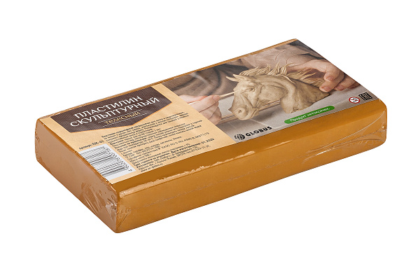 Пластилин скульптурный 500 г. "Глобус" телесный 