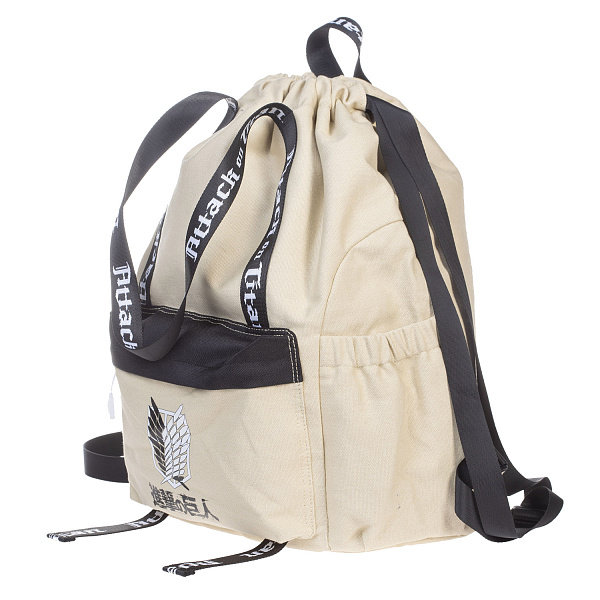 Рюкзак-мешок Hatber -Атака Титанов_Сезон 1-3- 44х33х14см полиэстер 1 отд. 3 кармана