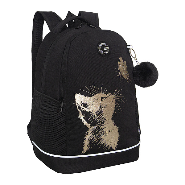 Рюкзак школьный с обвесом (/1 черный)