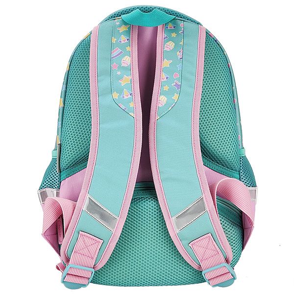 Рюкзак Hatber PRIMARY SCHOOL -ЕДИНОРОГ-ПРИНЦЕССА- 38,5Х26Х17СМ полиэстер светоотраж. 2 отделения 2 кармана и 1 потайной на спинке