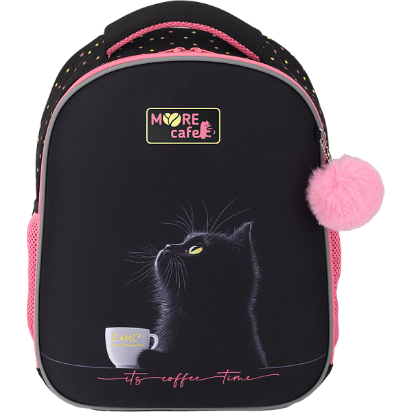 Рюкзак "deVENTE. Choice Lite. MooreCafe" школьный жесткий 38x29x17 см (17 л) вес 800 г, плотный износостойкий полиэстер с водоотталкивающей пропиткой, 2 отделения на молнии (одно отделение с разделителями для учебников, другое отделение с 2-мя органа
