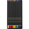 Карандаши 12 цветов Луч "Фантазия" трехгранные, черное дерево