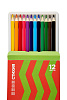 Карандаши 12 цв. "Стихия" в картонной упаковке