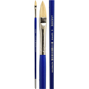 Кисть художественная "deVENTE. Art" щетина № 06 овальная, удлиненная деревянная ручка с многослойным лакокрасочным покрытием, никелированная обойма, индивидуальная маркировка