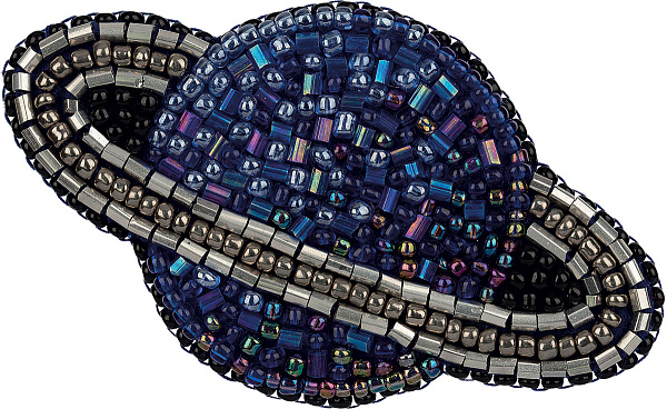 Набор для вышивания "Klart"  "Брошь. Сатурн" 7.5  х 4.5  см