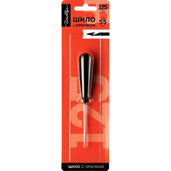 Шило с крючком, блистер Глобус