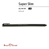 Ручка гелевая 0,28 мм "Super Slim. Black" ЧЕРНАЯ 