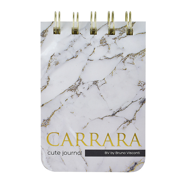 Блокнот А7 100 л. лин. на гребне «CUTE JOURNAL» BV, "CARRARA" 