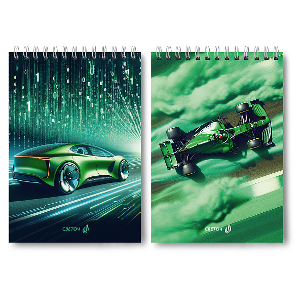 Блокнот А5 60 л. кл. на гребне "Нас не догонят" 01255  "Светоч"