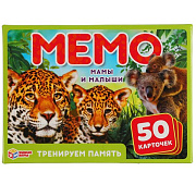 4680107921246 Мамы и малыши. Карточная игра Мемо. 50 карточек 65х95мм. Кор.: 125х170х40мм. Умные игры в кор.50шт 4680107921246