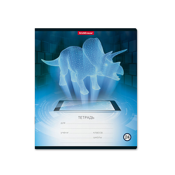 Тетрадь 24 листа в клетку "Digital Dino" ErichKrause®