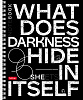 Тетрадь 96 листов в клетку на гребне "In the dark" 65г/кв.м выб лак 4 диз.в блоке