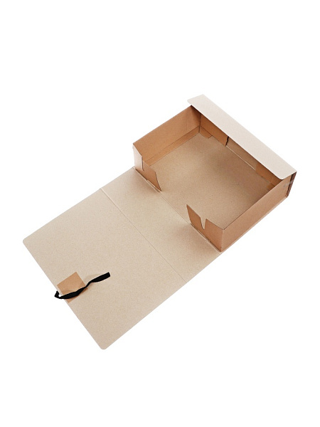 Короб архивный с завязками INDEX разборный, без покрытия, 100мм, клапан МГК, до 900л