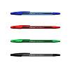 Набор из 4 ручек шариковых ErichKrause R-301 Stick Original 1.0, цвет чернил: синий, черный, красный, зеленый (в пакете)