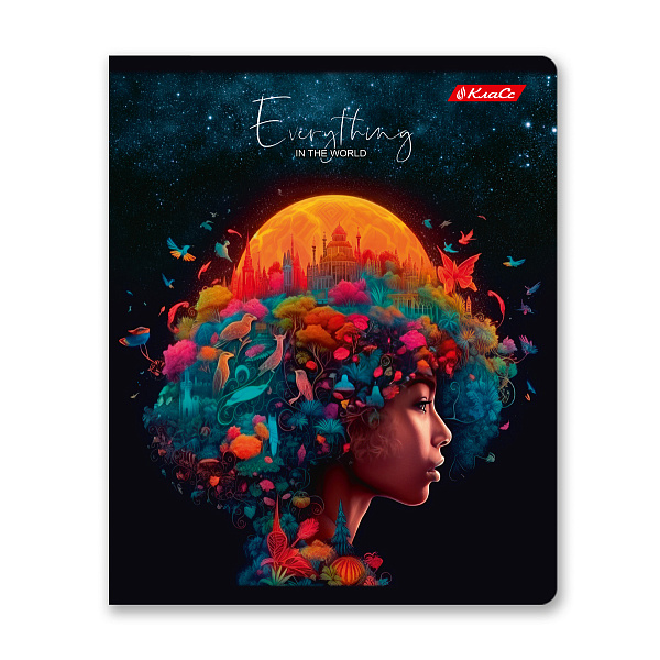 Тетрадь 48 л. кл. "Мотогонщик" глянцевая ламинация, A5 на скобе 65 г/кв.м, белизна 100%. 000734 "Светоч" 48ТЕТк-004 