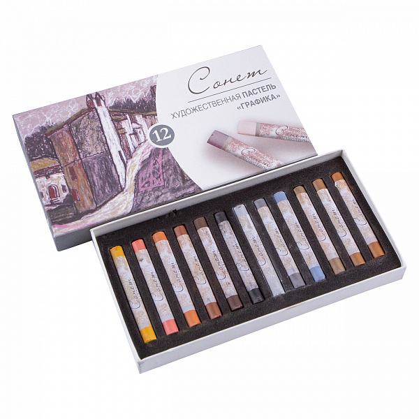 Пастель 12 цв. Графика "Сонет"