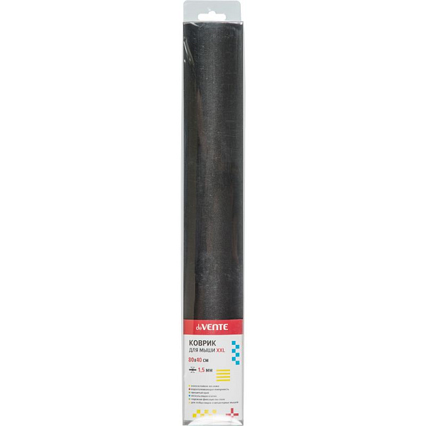 Коврик для мыши игровой deVENTE, XXL 800x400x1,5 мм эко кожа, прошитый край, нескользящая основа