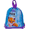 Сумка для сменной обуви и спортивных секций "deVENTE. Cute Fox" 38x43x9 см, водоотталкивающая ткань, дно с расширением 9 см, карман на молнии, на веревочной завязке, с ручками