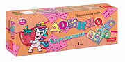ДОМИНО ИГРА Настольная 28 карточек "Единорожки"