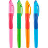 Ручка шариковая, стираемая "deVENTE. Study Pen" обучающая письму, для правшей, d=0,7 мм, с каучуковым держателем, с ластиком в колпачке, сменный стержень, с индивидуальной маркировкой, в картонном дисплее, синие чернила