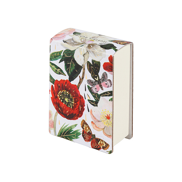 Блокнот А7 250 л. "SMART JOURNAL" отрывной блок, без линовки FLORA  (5 видов)