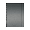 Тетрадь А4 80 л. кл. пластиковая обложка на спирали ErichKrause Ice Metallic, ассорти, на резинке