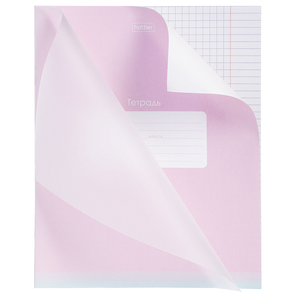 Тетрадь 18 листов в клетку Пластиковая обложка "Про стиль"  А5ф 60-65г/кв.м на скобе  5 диз.в блоке