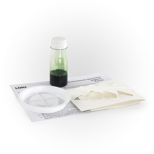 Выращивание кристаллов.Деревья "Зеленая ёлочка"