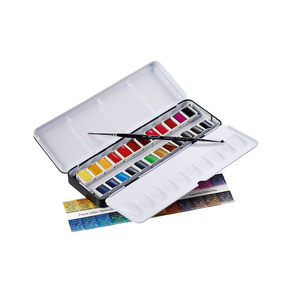 Акварель "VISTA-ARTISTA" 24 цв. в кюветах к/уп  