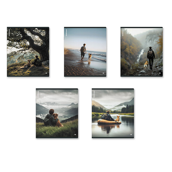 Тетрадь 48 листов в клетку "Friends" глянцевая ламинация  ErichKrause   _MIX-PACK