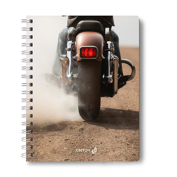 Тетрадь 96 л. кл. на гребне с двойной обложкой "Движение на опережение" A5 65 г/кв.м , белизна 100 %  01211 "Светоч"