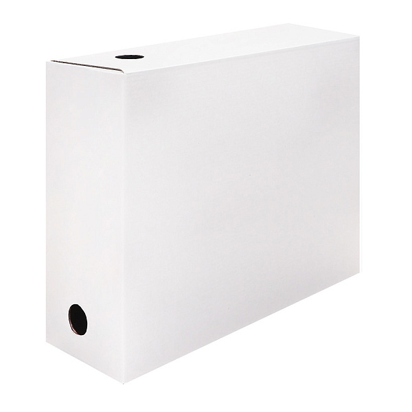 Короб архивный с клапаном А4, 150 мм, микрогофрокартон, до 1400 листов, белый, 250x150x315 мм