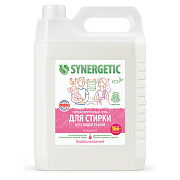 Средство для стирки жидкое автомат 5 л, SYNERGETIC, для всех видов тканей, гипоаллергенное