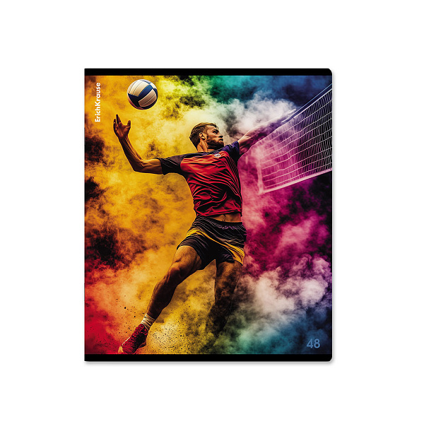 Тетрадь 48 листов в клетку "Champs", матовая ламинация  ErichKrause  _MIX-PACK